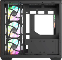 Thermaltake View 380 WS Midi Torony Számítógépház + 4db 120mm ARGB ventilátor - Fekete