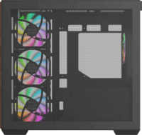 Thermaltake View 380 WS Midi Torony Számítógépház + 4db 120mm ARGB ventilátor - Fekete