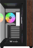 Thermaltake View 380 WS Midi Torony Számítógépház + 4db 120mm ARGB ventilátor - Fekete
