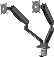 One for All DM8210 17"-45" Monitor asztali tartó kar - Fekete (2 kijelző)