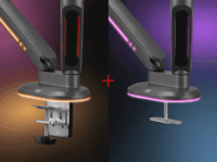 One for All DM8210 17"-45" Monitor asztali tartó kar - Fekete (2 kijelző)