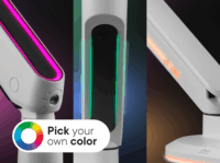 One for All DM8120 13"-43" Monitor asztali tartó kar - Fehér