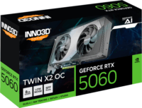 Inno3D GeForce RTX 5060 8GB DDR7 Twin X2 OC Videókártya - Fehér