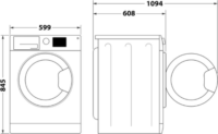 Whirlpool W7X 89 SILENCE EE Mosógép - Fehér