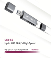 ICY BOX IB-CR200-C USB-C 3.0 Külső kártyaolvasó
