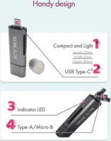 ICY BOX IB-CR200-C USB-C 3.0 Külső kártyaolvasó