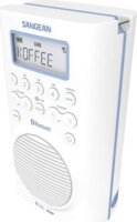 Sangean H-205D BT (Aquatic 205) Bluetooth hordozható Fürdőszobai DAB+ FM Zsebrádió - Fehér / Kék