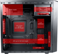 LC-Power LC-2017MB-ON Micro Torony Számítógépház - Fekete