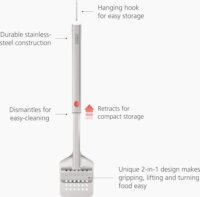 Joseph Joseph GrillOut SST BBQ Rozsdamentes acél Grill fogó 45cm - Inox
