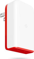 Twelve South PlugBug USB-C Hálózati gyorstöltő 50W (US) + utazó adapterkészlet - Piros/Fehér