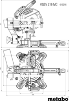 Metabo KGSV 216 MC Elektromos Gérvágófűrész 1500W