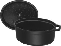 Zvilling Staub Roaster Ovális Öntöttvas Sütőedény Ø 33cm 6,7L - Fekete