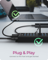 ICY BOX IB-HUB1717-U3 USB-A 3.2 17-port HUB 7,5W (16x USB-A 3.2 + 1x USB-B)