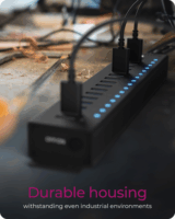 ICY BOX IB-HUB1717-U3 USB-A 3.2 17-port HUB 7,5W (16x USB-A 3.2 + 1x USB-B)