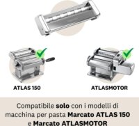 Marcato Pappardelle készító tartozék Atlas 150 PAPPARDELE Tésztagéphez