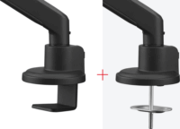 One for All DM4210 13"-35" Monitor asztali tartó kar - Fekete (2 kijelző)