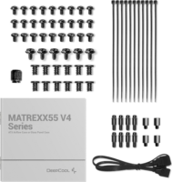 DeepCool MATREXX 55 Mesh V4 C Midi Torony Számítógépház + 3db 140mm ARGB + 1db 120mm ARGB ventilátor - Fekete