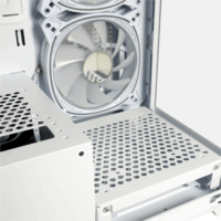 LC-Power LC-715W-ON Midi Torony Számítógépház + 4db 120mm ARGB ventilátor - Fehér