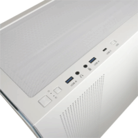 LC-Power LC-715W-ON Midi Torony Számítógépház + 4db 120mm ARGB ventilátor - Fehér