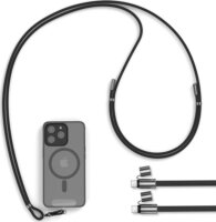 Intenso Lanyard Mobiltelefon Nyakpántos USB töltőkábal 165 cm - Fekete