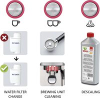 Solis Barista Perfetta Plus 1170 v2 Eszpresszó kávéfőző - Piros