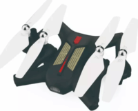 Syma Z4W 4 propelleres összecsukható felfedező drón - Fekete