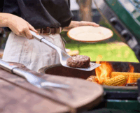 Joseph Joseph GrillOut SST BBQ Rozsdamentes Acél Grillsütő Forgató Kihúzható Nyéllel 42cm - Ezüst