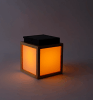 New Garden Vega Bambusz Kültéri asztali Solar LED lámpa 14cm - Barna