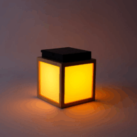 New Garden Vega Bambusz Kültéri asztali Solar LED lámpa 14cm - Barna