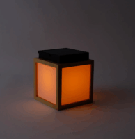 New Garden Vega Bambusz Kültéri asztali Solar LED lámpa 14cm - Barna