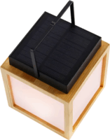 New Garden Vega Bambusz Kültéri asztali Solar LED lámpa 14cm - Barna