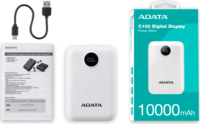 A-Data C100 Powerbank USB-A + Type-C / 10000mAh 20W - Fehér