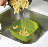 Joseph Joseph 40088 Műanyag négyzet alakú konyhai szűrőedény - Zöld