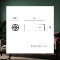 New Garden Roll 4 Újratölthető Fali lámpa 12cm - Fehér