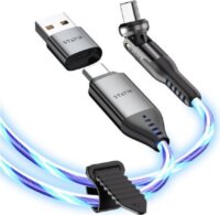 STATIK PowerPivot Pro USB-C/A apa - USB-C apa adat és töltőkábel 2m - Kék