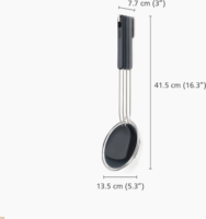 Joseph Joseph 10576 Rozsdamentes acél és szilikon Konyhai eszköz készlet 3 darabos - Fekete/ Inox