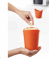 Joseph Joseph 45018 Popcorn készítő szett 2 darabos - Fekete/ Narancssárga