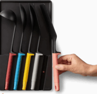 Joseph Joseph 10543 Szilikon tálaló eszköz készlet 5 darabos fiók rendszerezővel- Többszínű