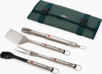 Joseph Joseph GrillOut Rozsdamentes acél BBQ Grill fogó készlet tokban 4 darab - Inox