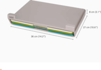 Joseph Joseph 60235 Műanyag konyhai 3 darabos vágódeszka készlet 36 x 27 cm - Többszínű