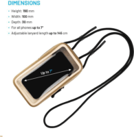 FIXED Univerzális vízálló telefontok 7"-ig - Khaki