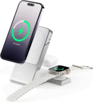 Alogic Matrix+ Powerbank és Wireless töltő 5000mAH 18W - Fehér