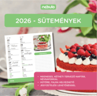 Nebulo Sütemények 2026 Kétheti Falinaptár 22 x 22 cm