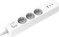 Xiaomi 20W Power Strip 2C1A EU Kapcsolós Hálózati elosztó 3 aljzatos 1,4m - Fehér