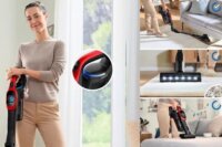 Bosch BCS1041PET Vezeték nélküli Portartályos porszívó - Piros / Fekete