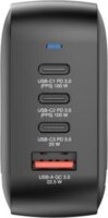 Verbatim 32231 Mini GaN 3xUSB-C PD 1xUSB-A Hálózati töltő 100W - Fekete