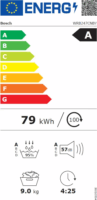 Bosch WRB247CNBY Hőszivattyús Szárítógép 9kg 79kWh - Fehér