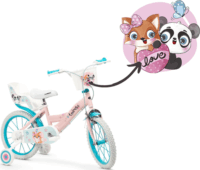 Toimsa Cuddly gyerek kerékpár babaüléssel és kosárral 16" - Többszínű