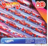 Mattel Hot Wheels 8 darabos Mattel 80. évfordulós kisautó szett - Piros
