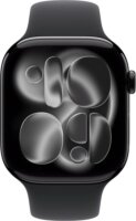 Apple Watch S11 Cellular GPS 42mm Okosóra M/L Fekete sportszíjjal - Fekete